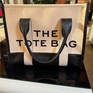 Marc Jacobs Cream and Black Tote Bag